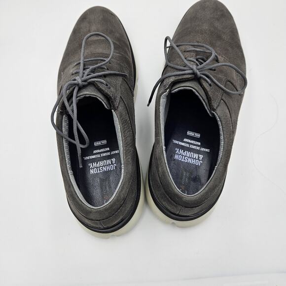 Johnston & Murphy XC4 Tanner Dark Gray Nubuck Leather Plain Toe Shoe Mens 10.5 - Picture 5 of 7